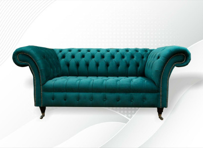 Sofa 2 Sitzer Chesterfield Polster Design Luxus Couch Sofas Lounge Club Sofas